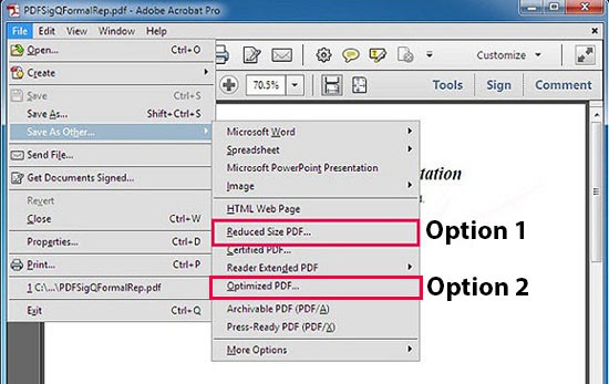 shrinking PDF with Adobe Acrobat